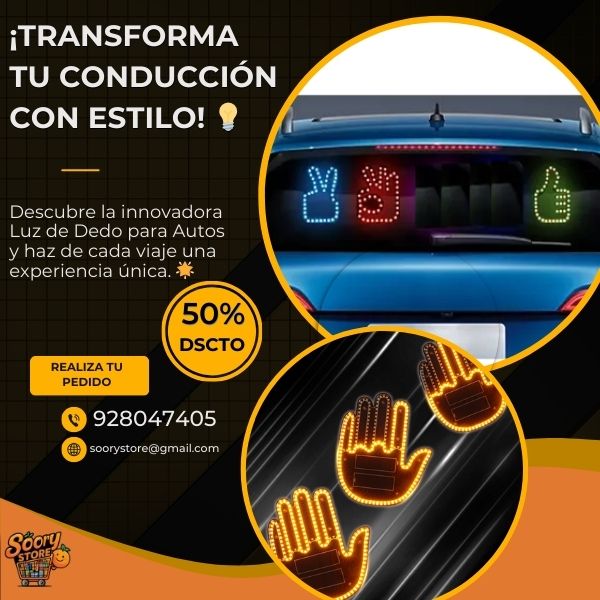 🚗 LUZ DE DEDO PARA AUTOS 🔦