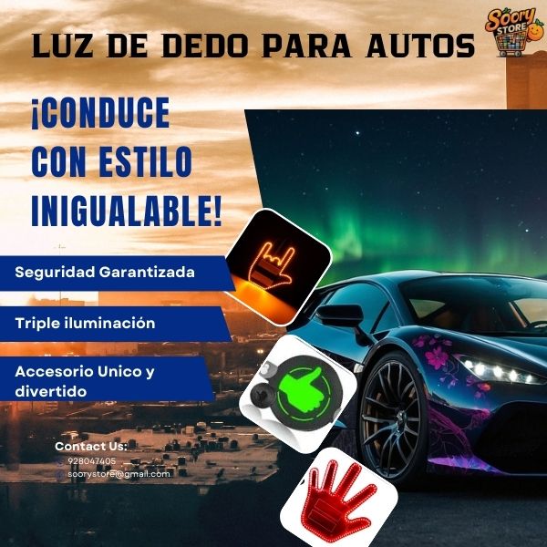 🚗 LUZ DE DEDO PARA AUTOS 🔦